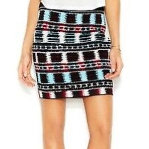 RACHEL Rachel Roy Knit Sweater Mini Skirt Large
